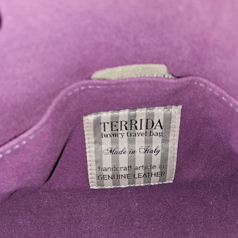 Terrida Murano Italian Leather toiletry bag - Picture 8 of 12